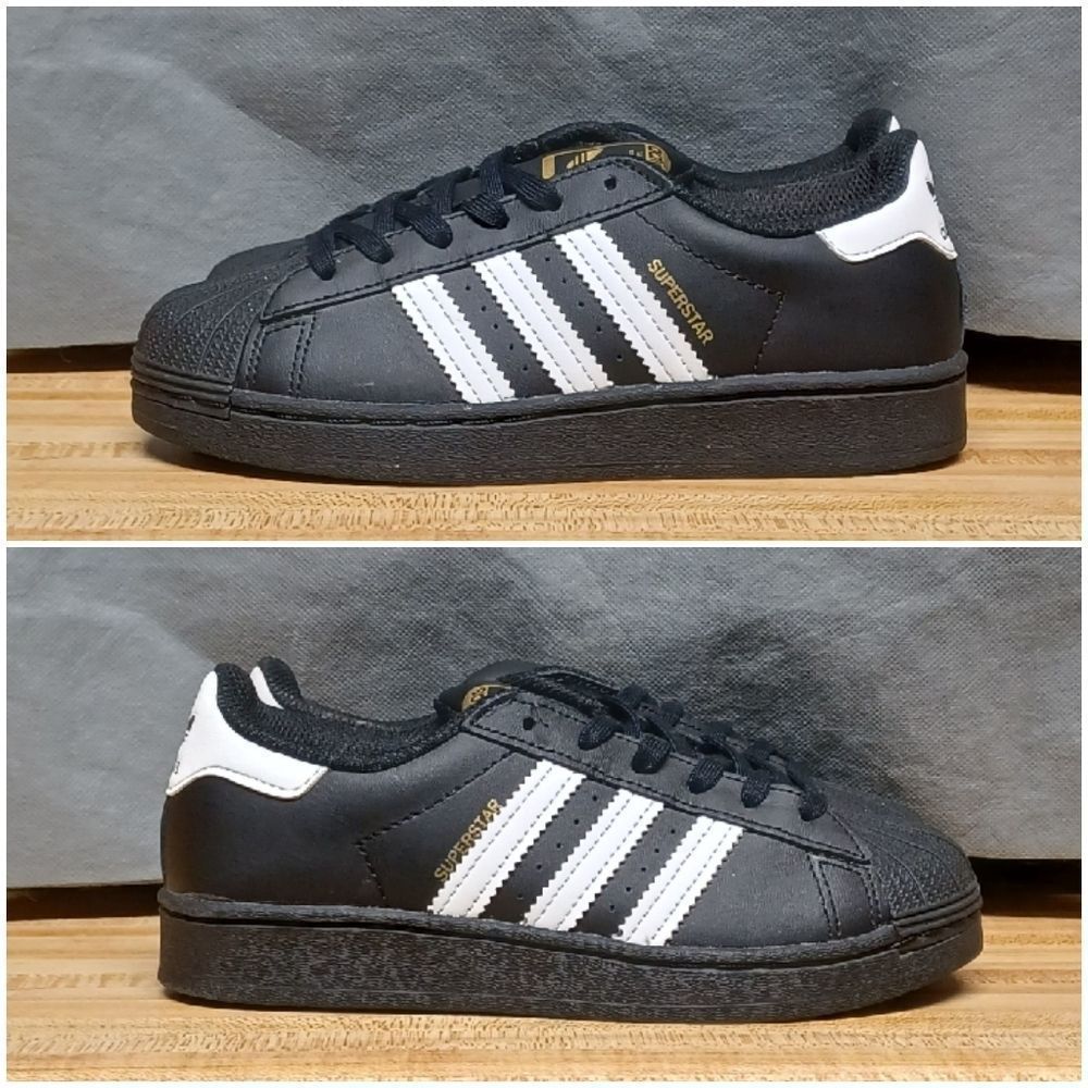 Adidas Superstar Black/White Size 1 Kids
